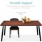 Best Choice Products 6-Person Indoor Outdoor Patio Rustic Acacia Wood Picnic Dining Table w/ Metal Legs